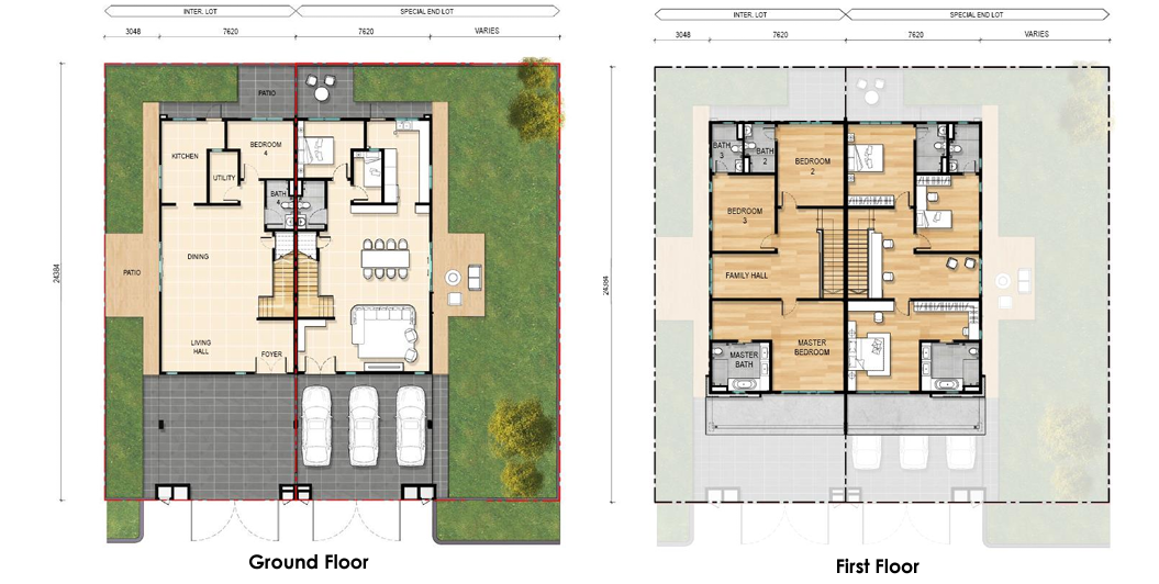 Semi-D Floor Plan